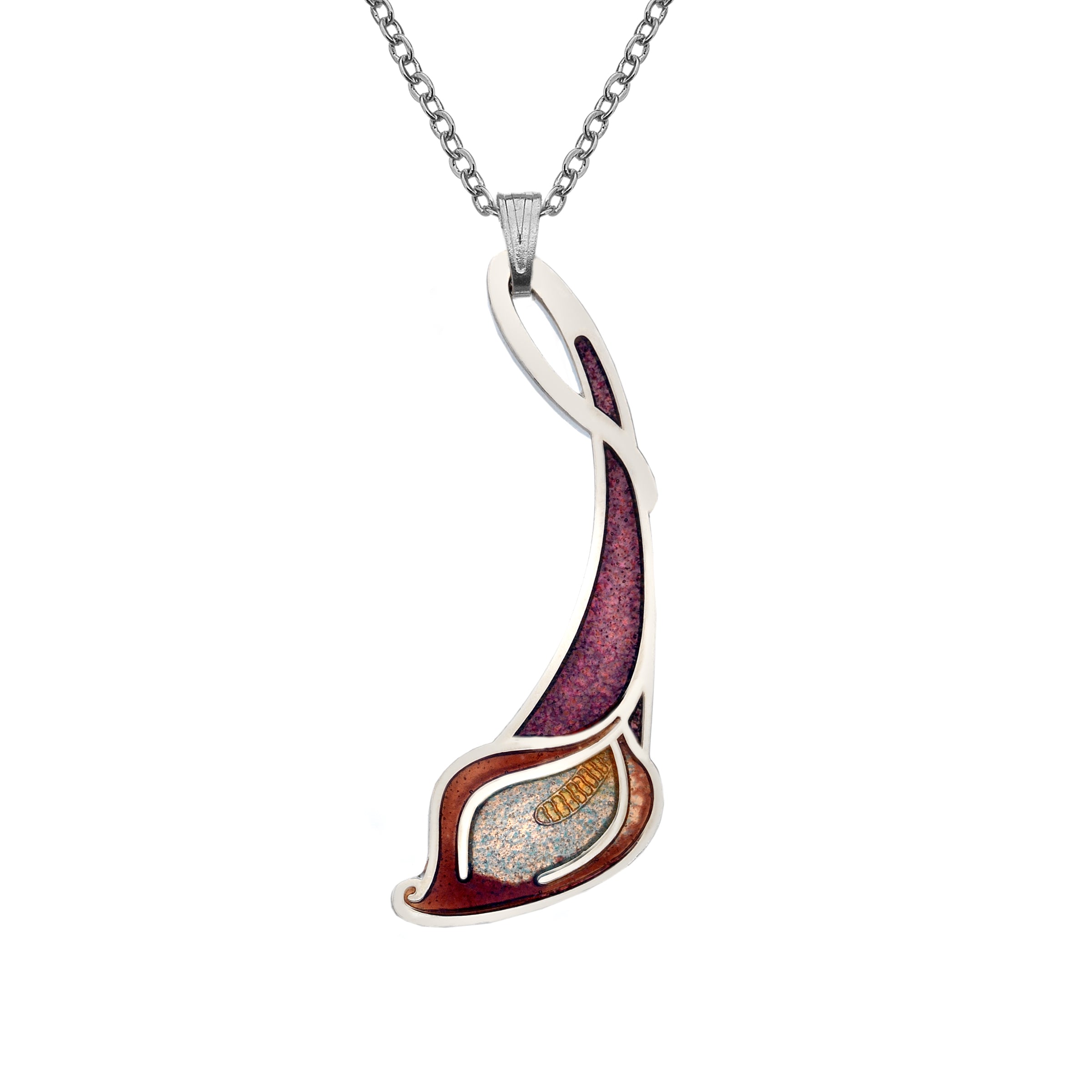 Mauve Lily Necklace